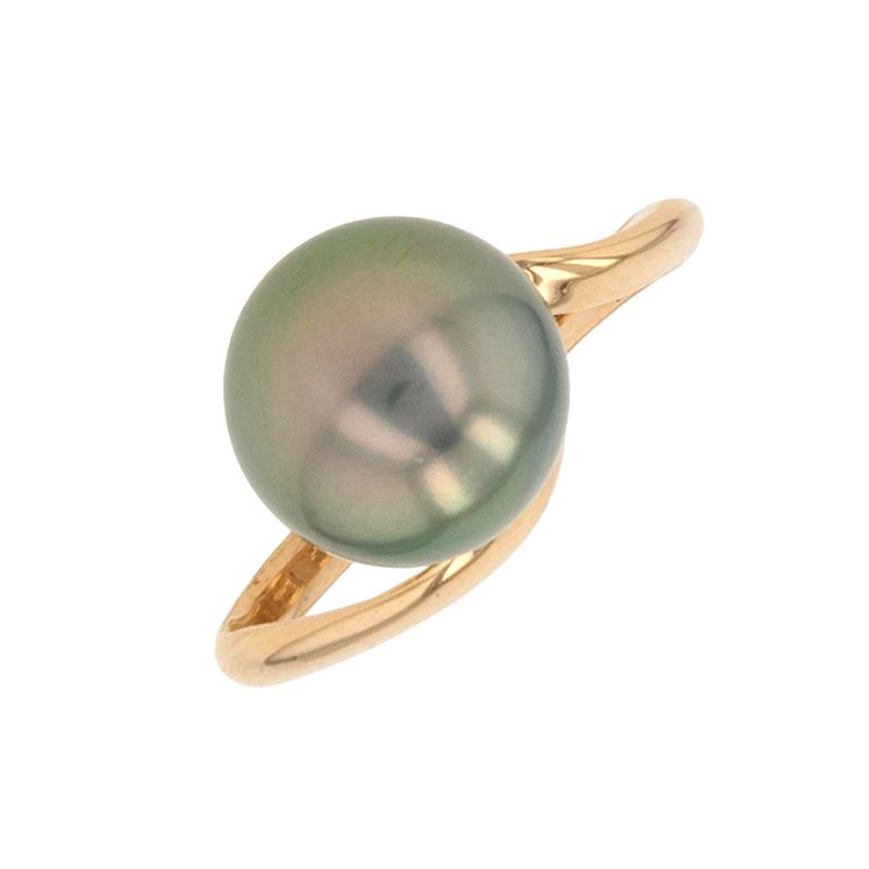 Bague Perle de Tahiti or jaune 4.19g Comme neuf -  reconditionné disponible sur Gemme Les Bijoux